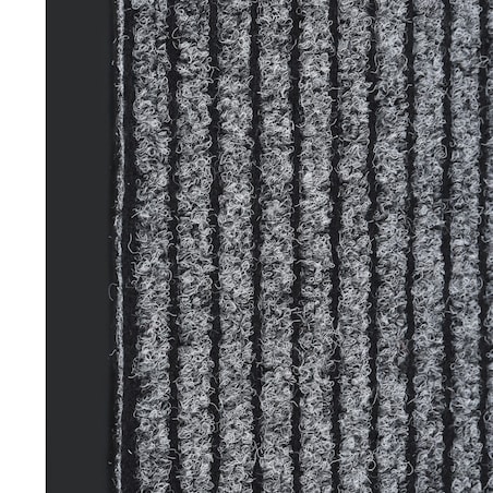 vidaXL Wycieraczka, prążkowana, szara, 60x80 cm