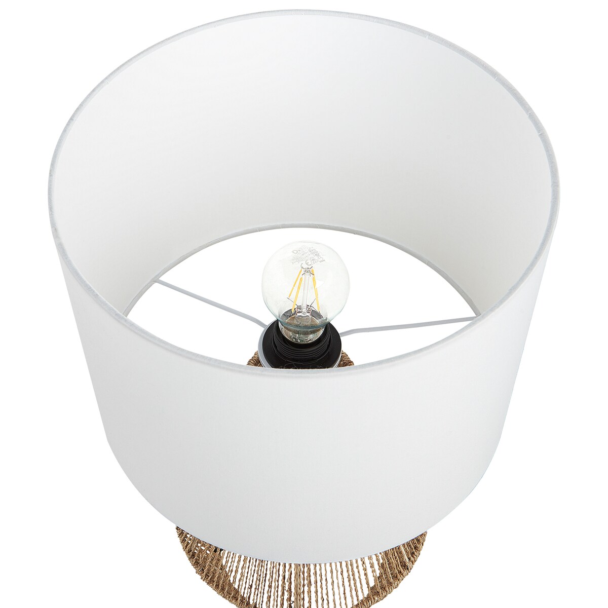 Lampa stołowa MALEWA Papierowa plecionka Naturalny