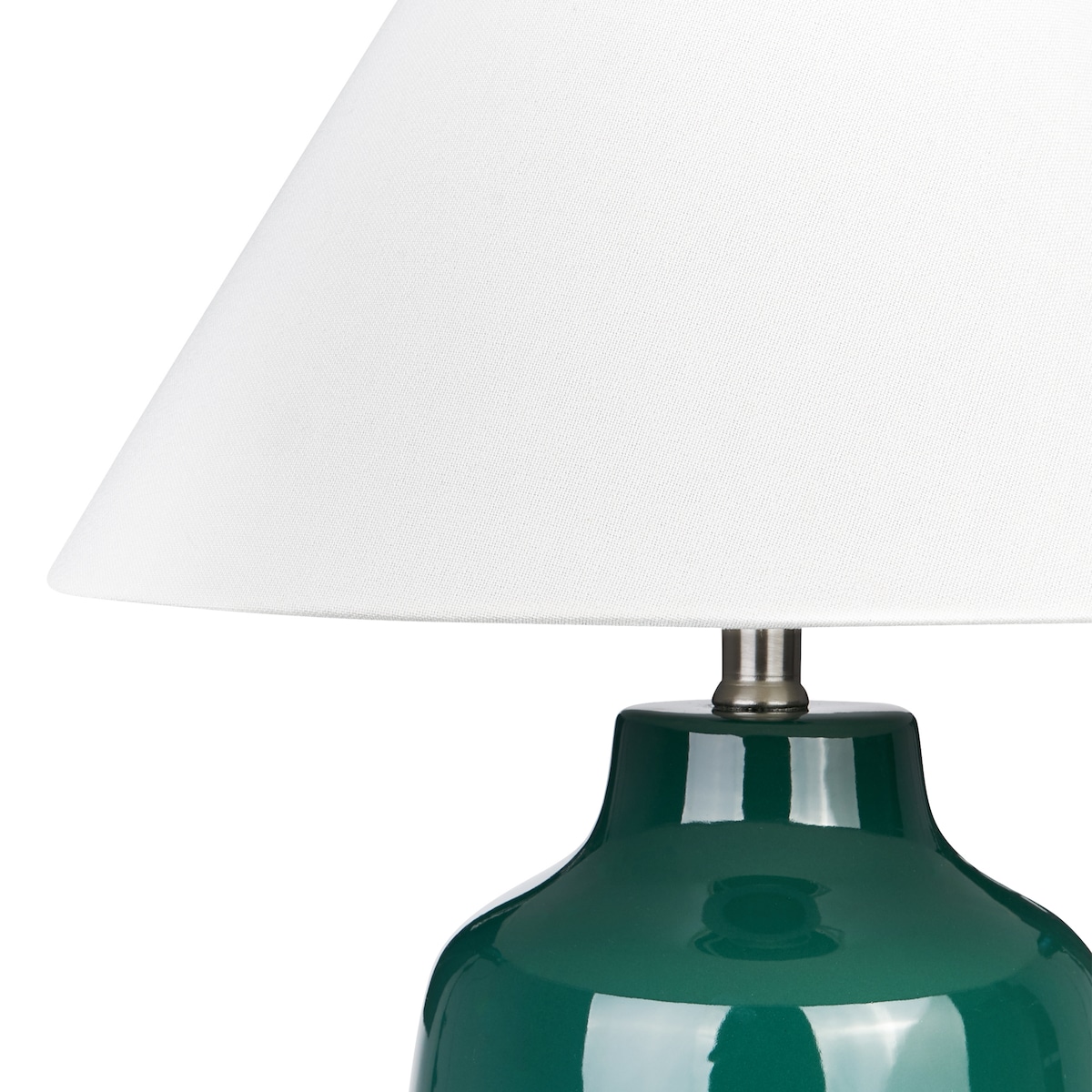 Lampa stołowa CARETA Ceramika Ciemnozielony