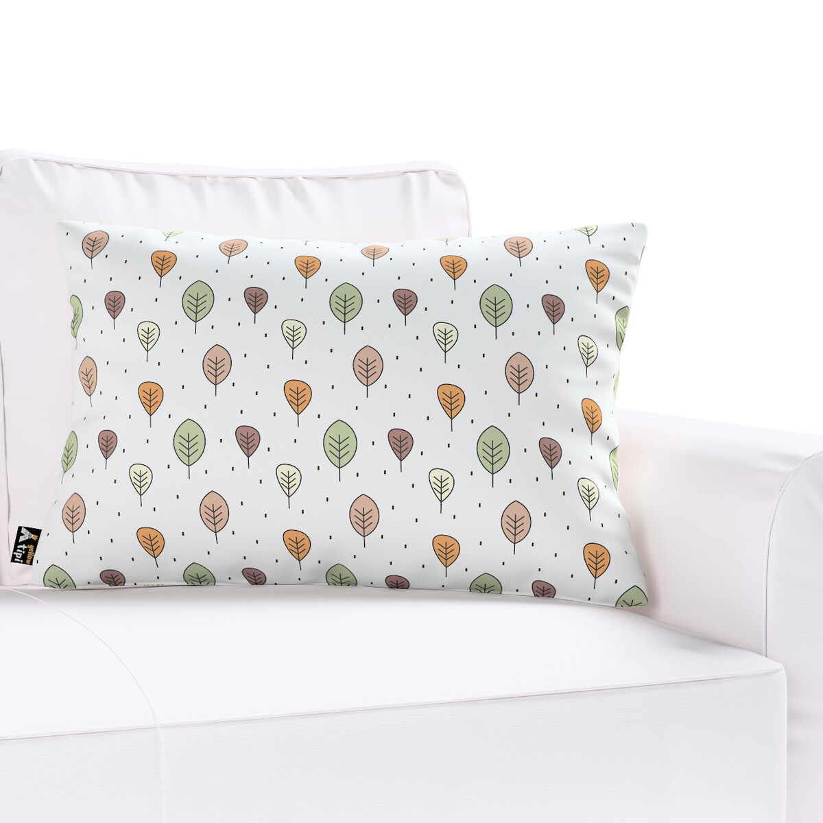 Poszewka Milly prostokątna 60x40 ecru-brązowy