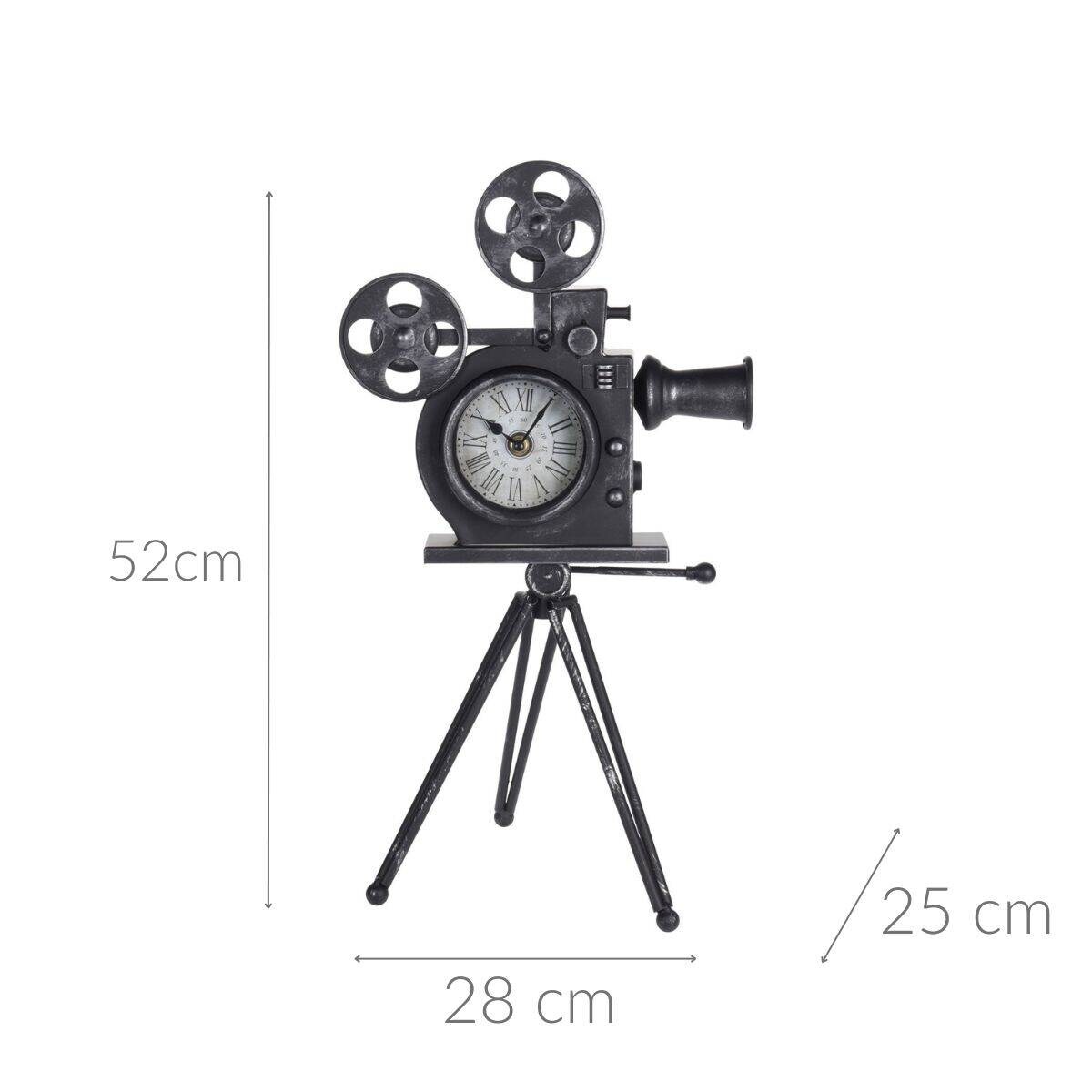 Zegar dekoracyjny KAMERA, na stojaku
