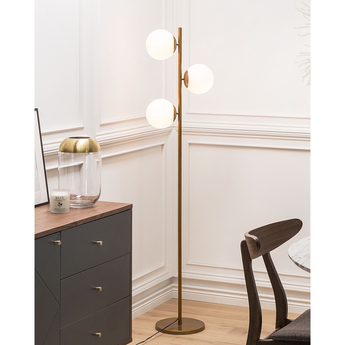Lampa podłogowa WADI Metal Złoty