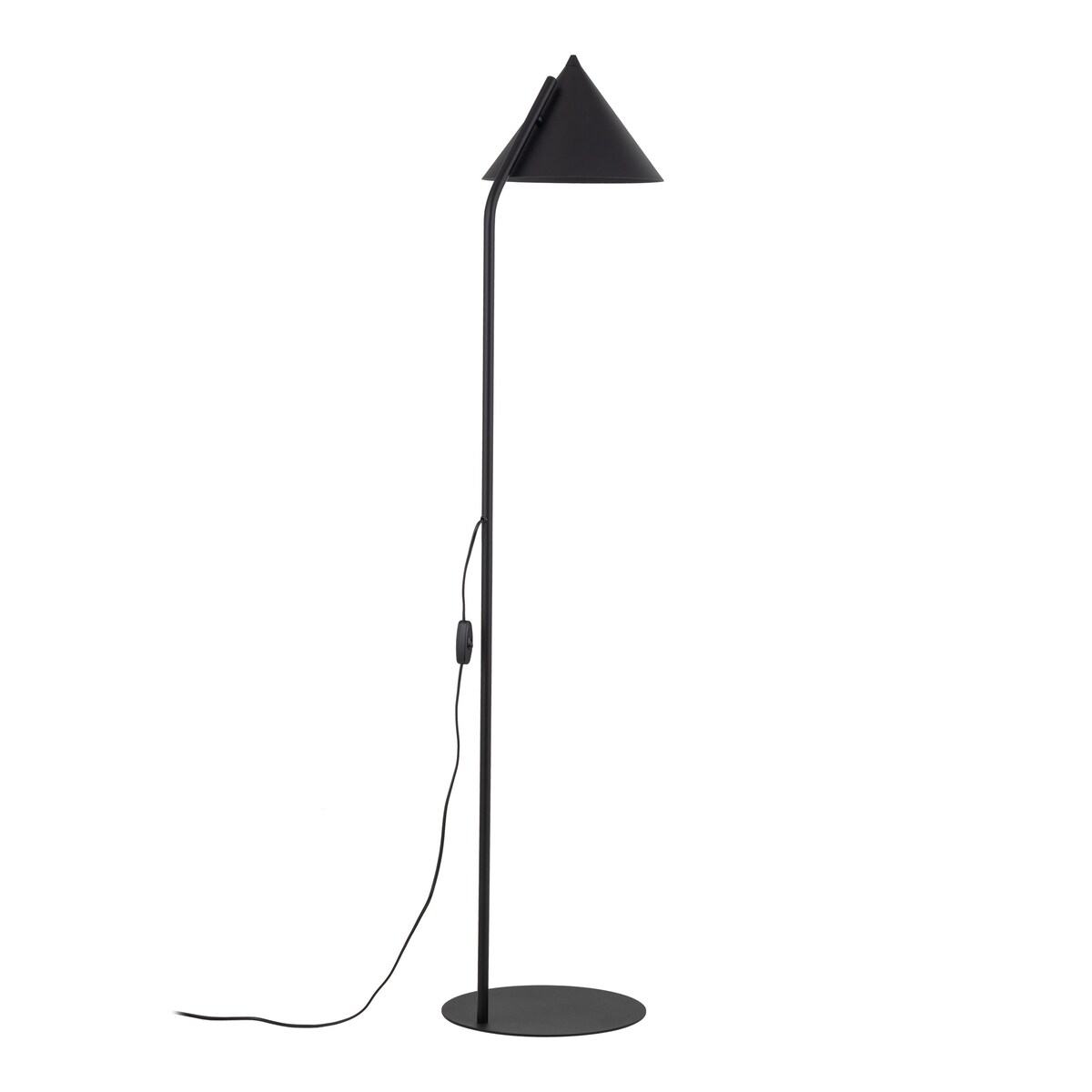 Lampa podłogowa TK Lighting CONO BLACK 16010 czarna E27 do salonu sypialni nowoczesna metalowa