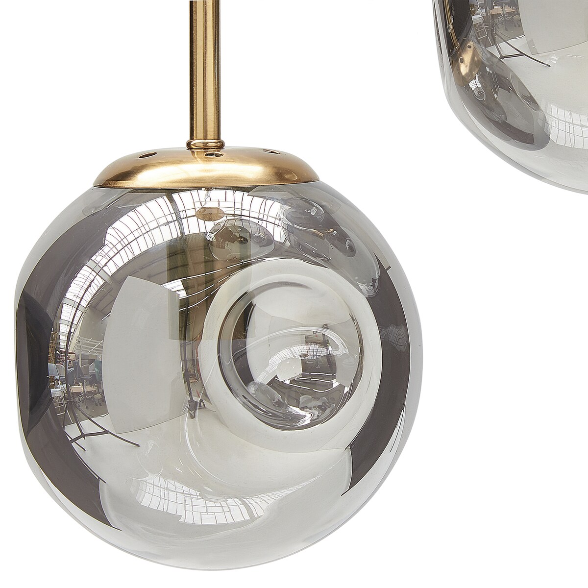 Lampa wisząca RALFES Szkło Mosiężny
