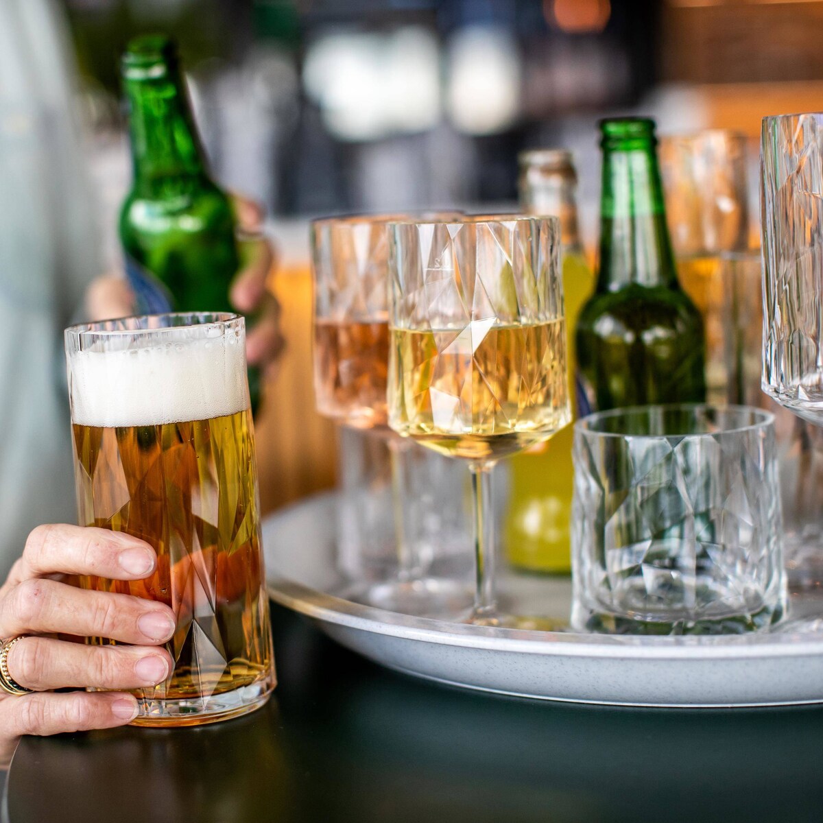 Wąskie szklanki CLUB No. 8, superglas, 2 x 300 ml, KOZIOL