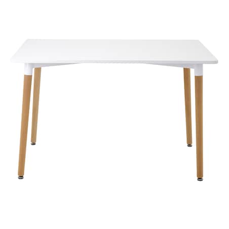 Nowoczesny Biały Prostokątny Stół Do Salonu Jadalni Kuchni