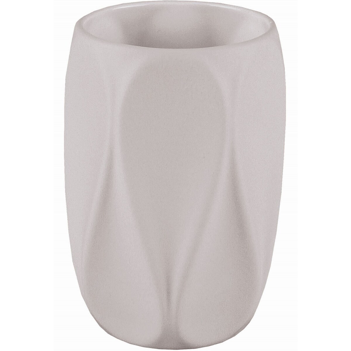 Kleine Wolke Trevi Kubek łazienkowy kamionka soft touch chłodny beż