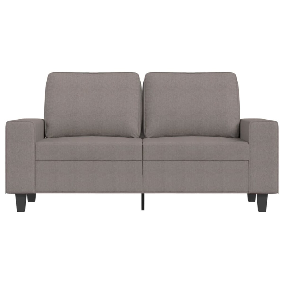 vidaXL Sofa 2-osobowa, kolor taupe, 120 cm, tapicerowana tkaniną