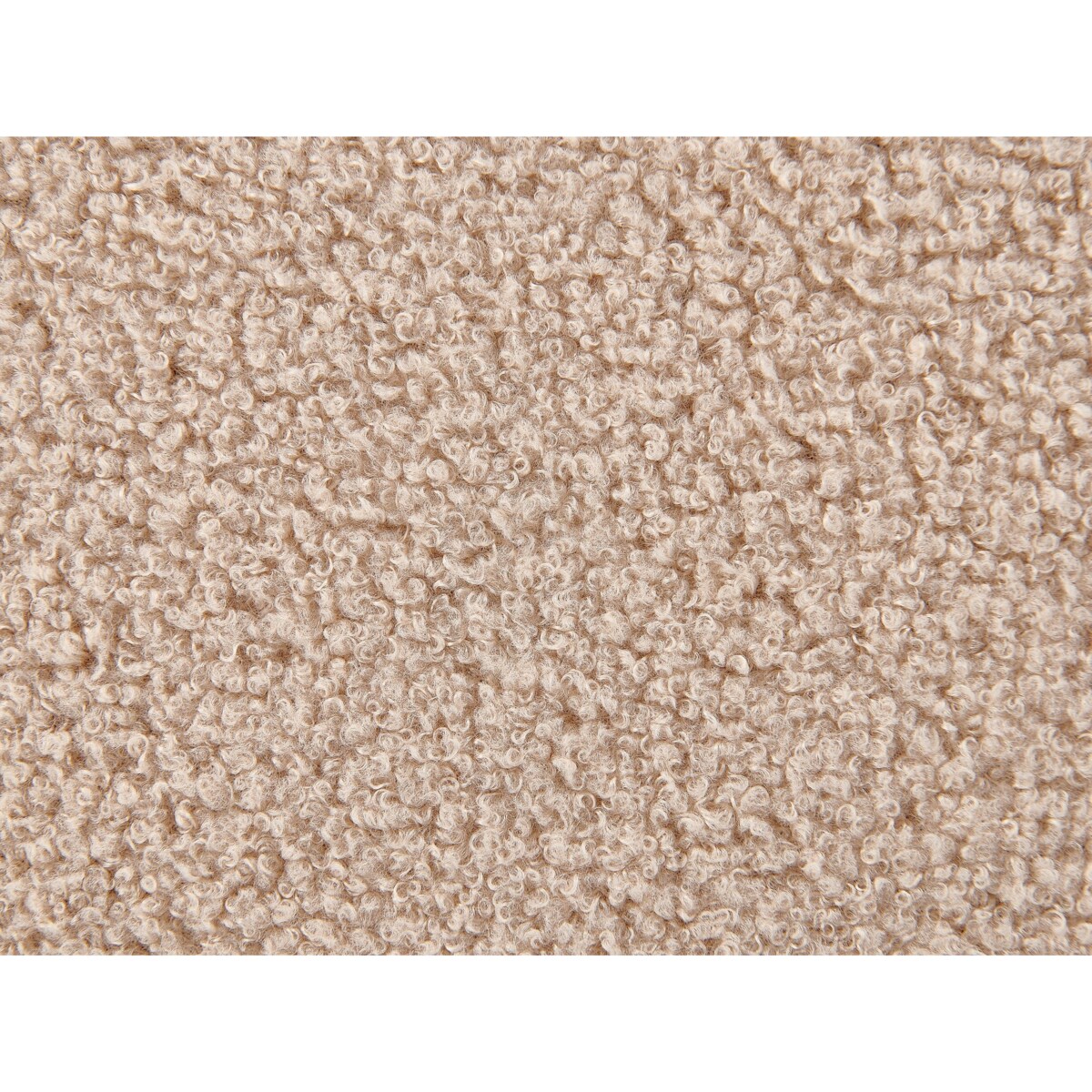 Stołek ze schowkiem boucle beżowy OKATON