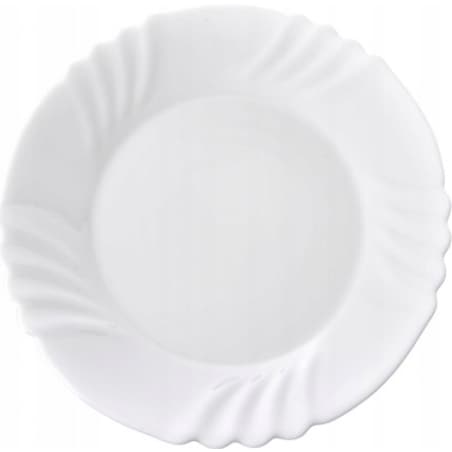 TALERZE DESEROWE EBRO bormioli 20 cm BIAŁE na ciasto desery święta 6szt