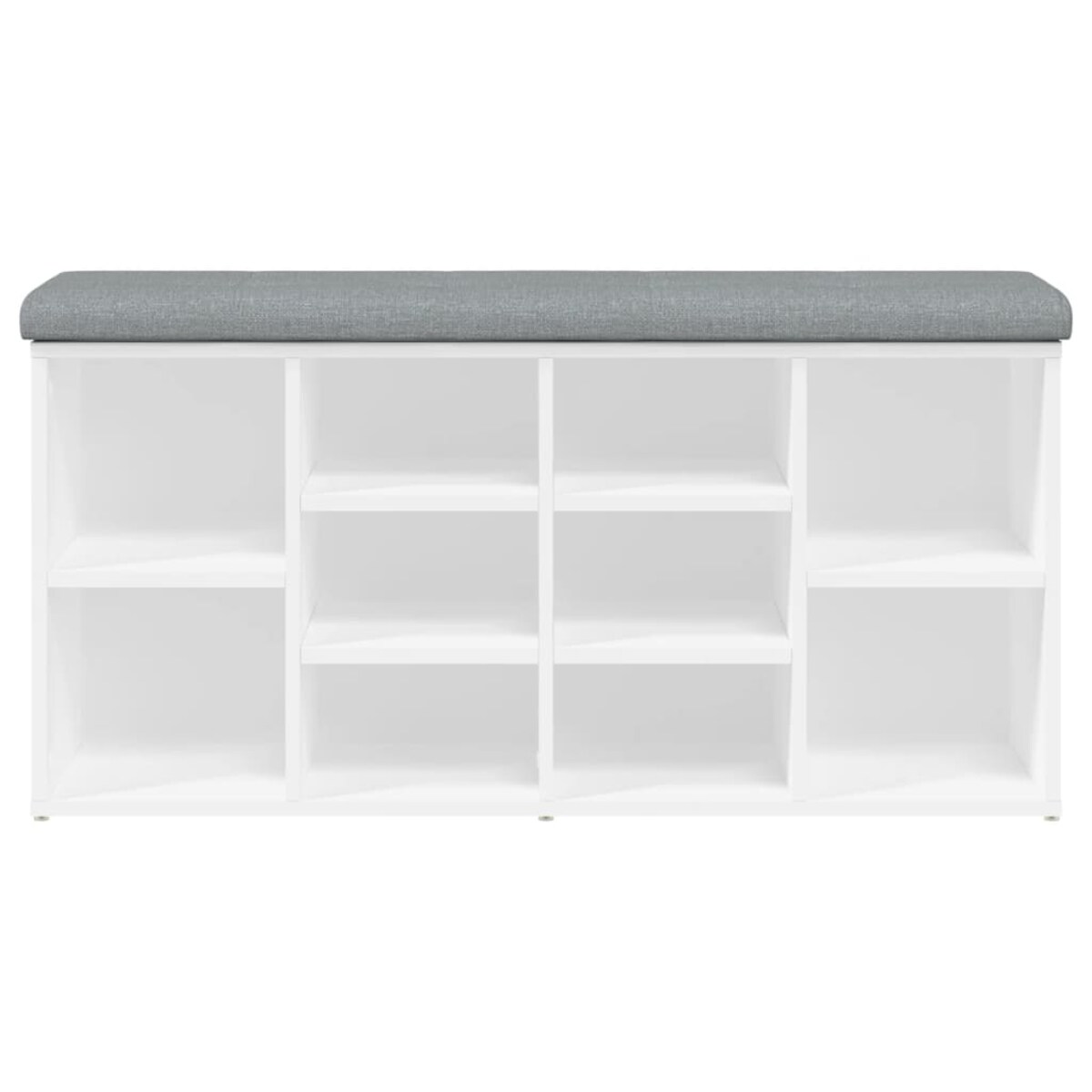 vidaXL Ławka na buty biała 102x32x50 cm Drewno konstrukcyjne