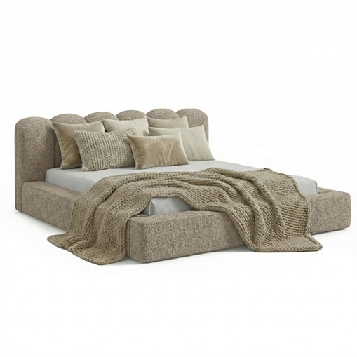 Łóżko Tapicerowane Veneto 160X200 Stelaż Pojemnik Na Pościel Loop 08