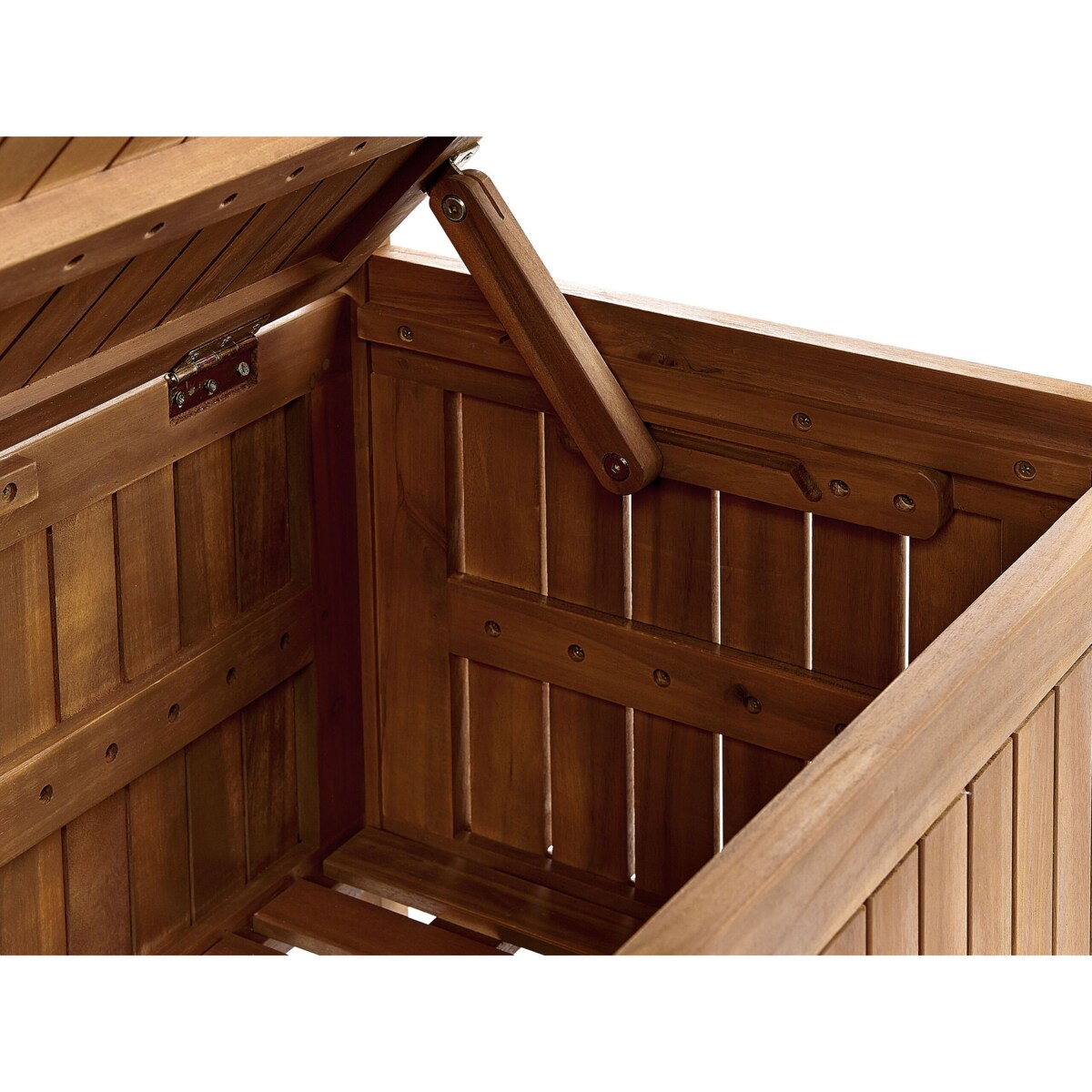 Ławka ogrodowa ze schowkiem 160 cm drewniana SOVANA