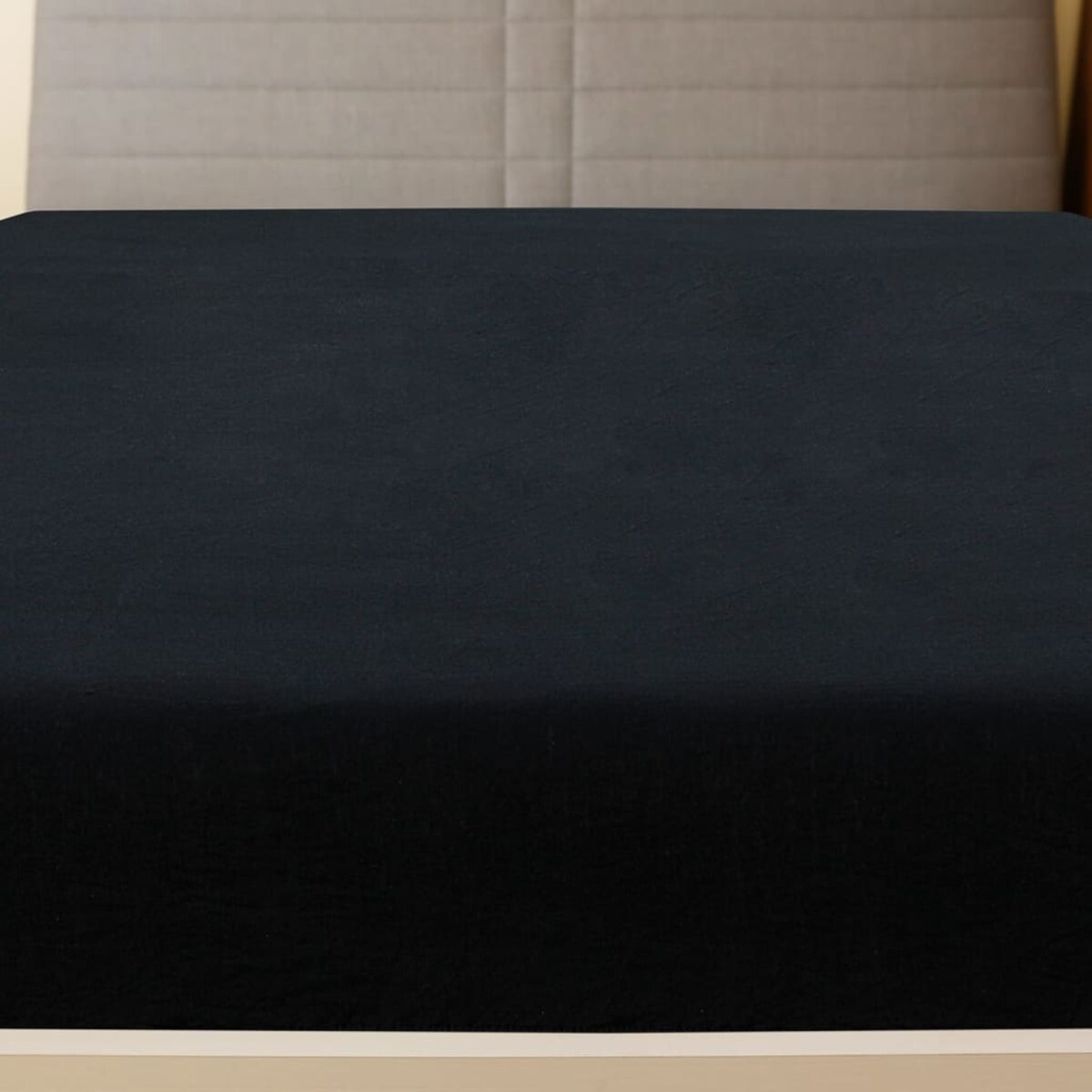 vidaXL Prześcieradła, 2 szt., czarne, 180x200 cm, dżersej bawełniany