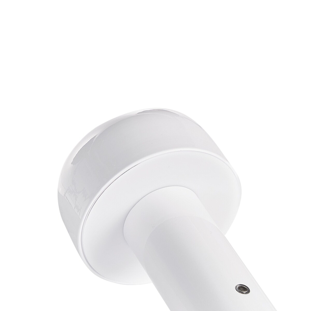 Bezprzewodowa lampa stołowa metalowa biała BESOS