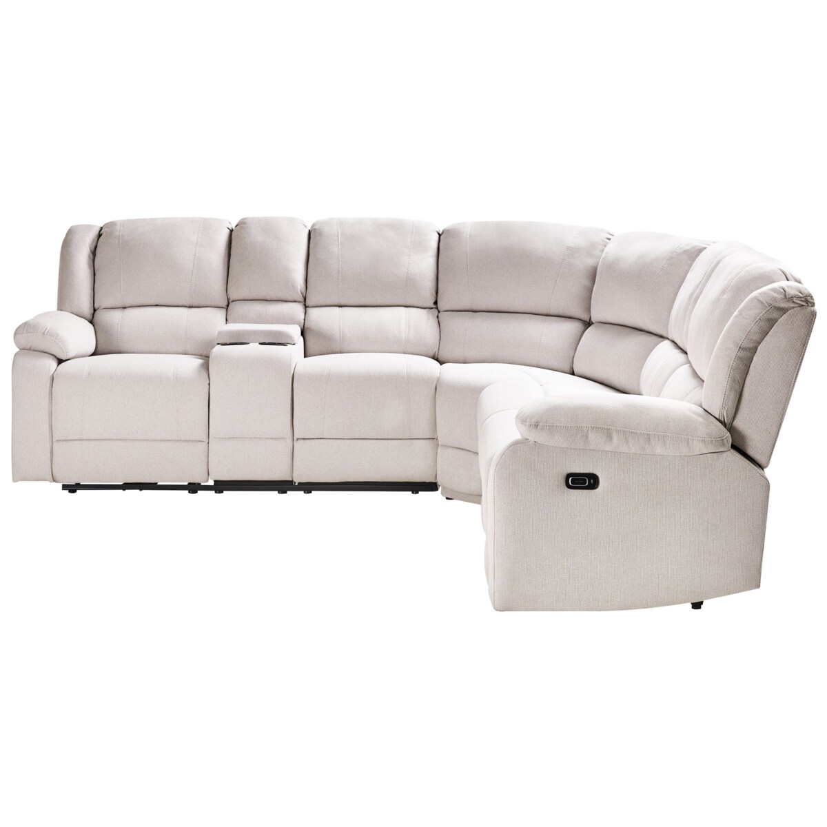 Narożnik ROKKE Jasnobeżowy Lewostronny