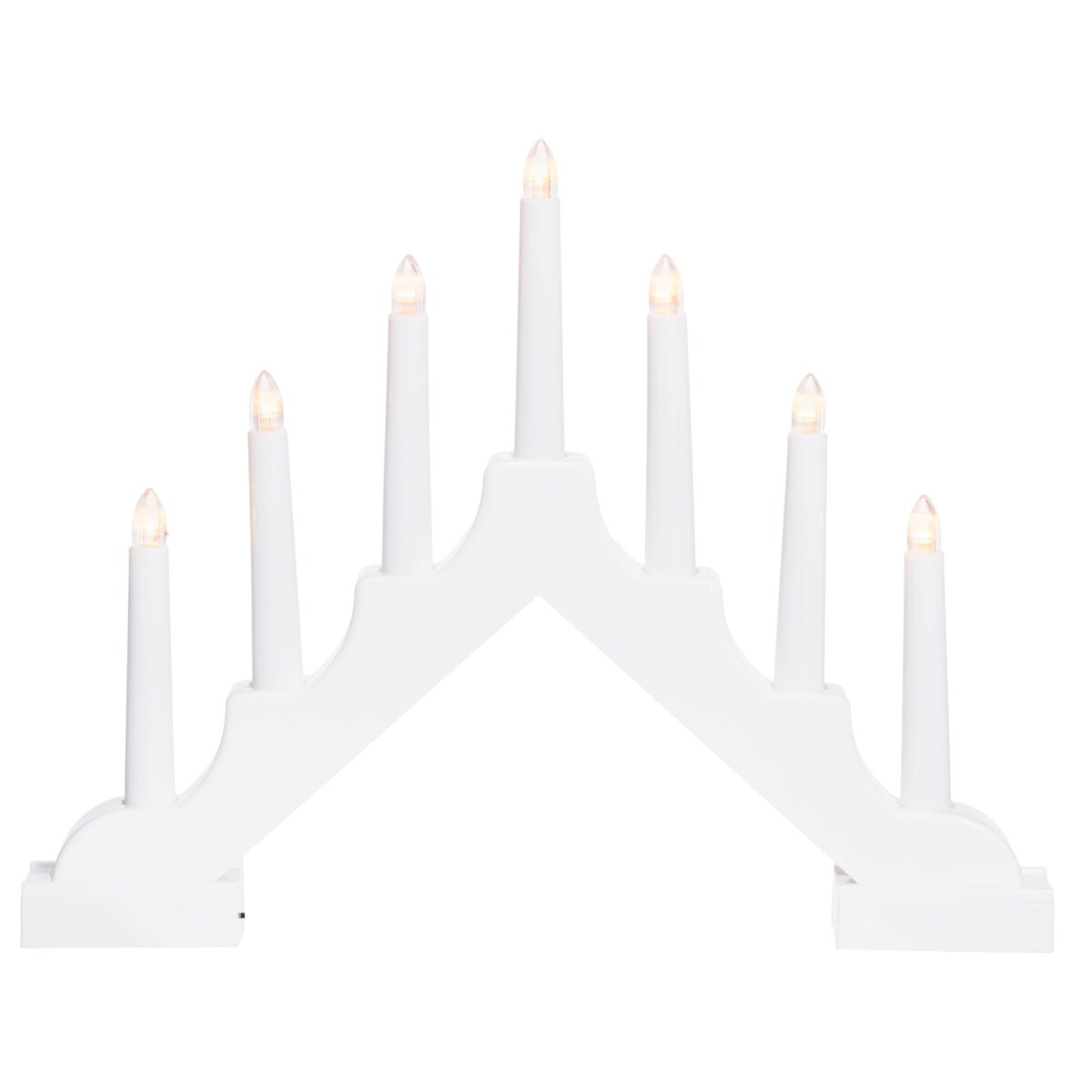 Świecznik adwentowy LED, 7 lampek, 29 cm