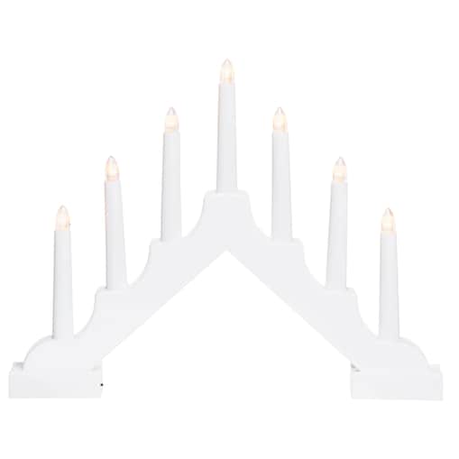 Świecznik adwentowy LED, 7 lampek, 29 cm