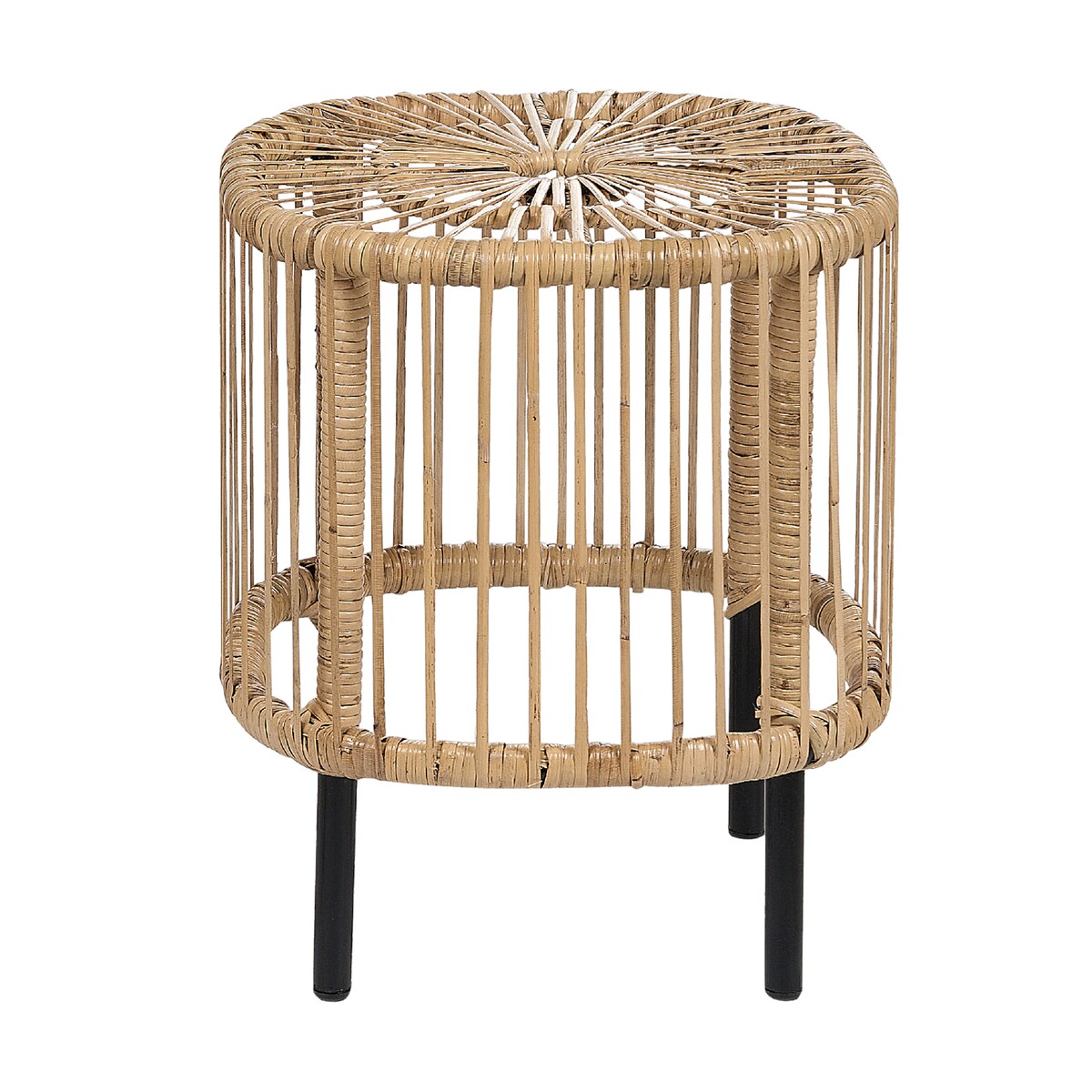 Zestaw 2 stolików kawowych CESENATICO Rattan Naturalny