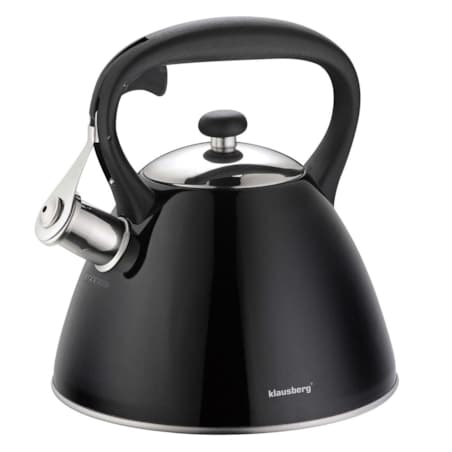 Czajnik stalowy z gwizdkiem 3.0L indukcja gaz czarny KLAUSBERG