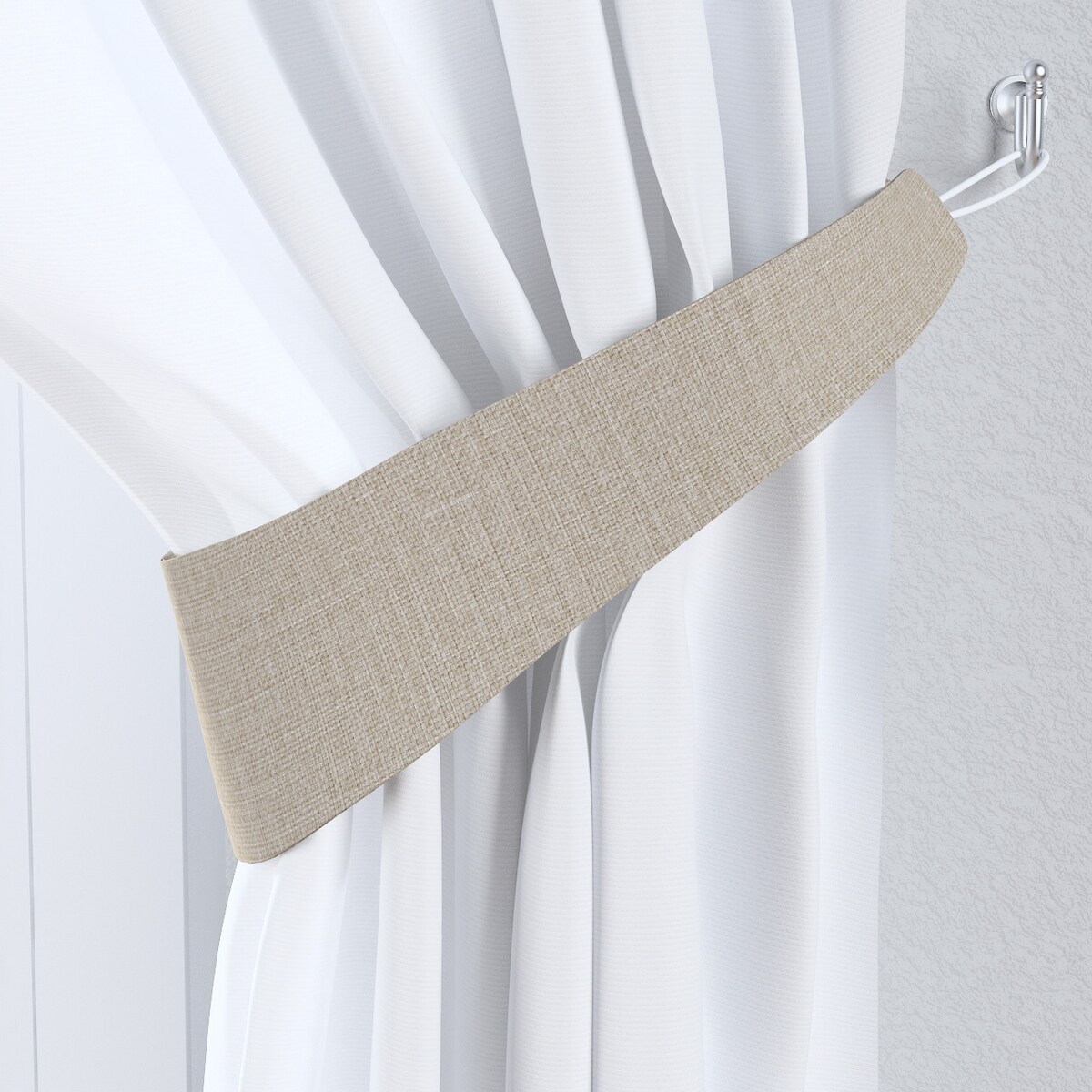Podwiązka Victoria, beżowy strukturalny, 12 x 70 cm, Blackout