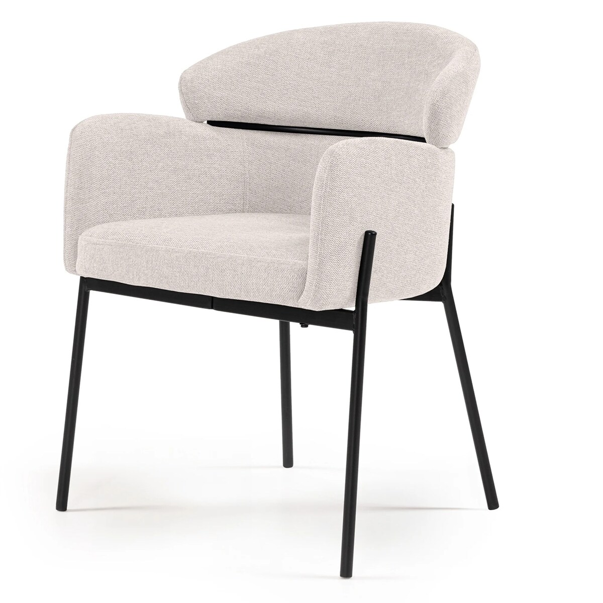 Krzesło z podłokietnikami beżowe Granada, kpl 2 szt.