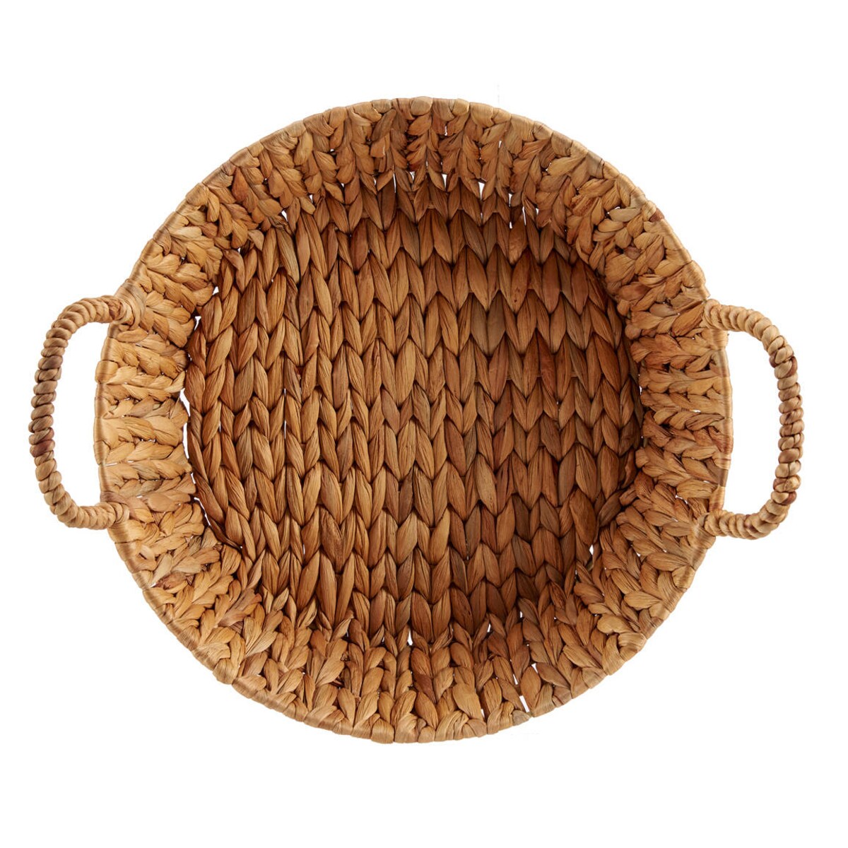 Koszyk ozdobny z uchwytami, 35 x 40 cm, hiacynt wodny