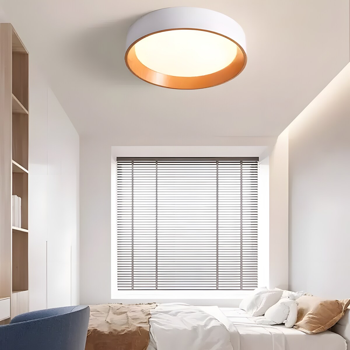 Lampa Sufitowa G115-C 40Cm Beżowy, Metal
