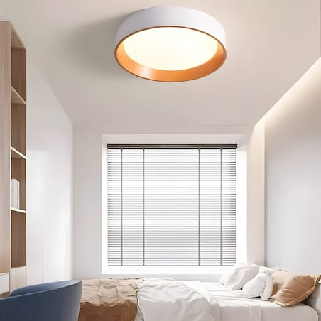 Lampa Sufitowa G115-C 40Cm Beżowy, Metal