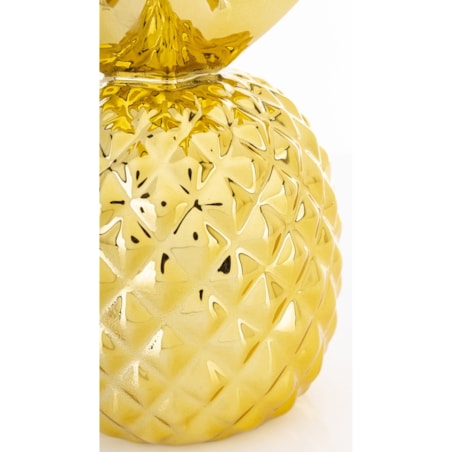 Skarbonka ceramiczna - 15x9x9 cm ANANAS złoty