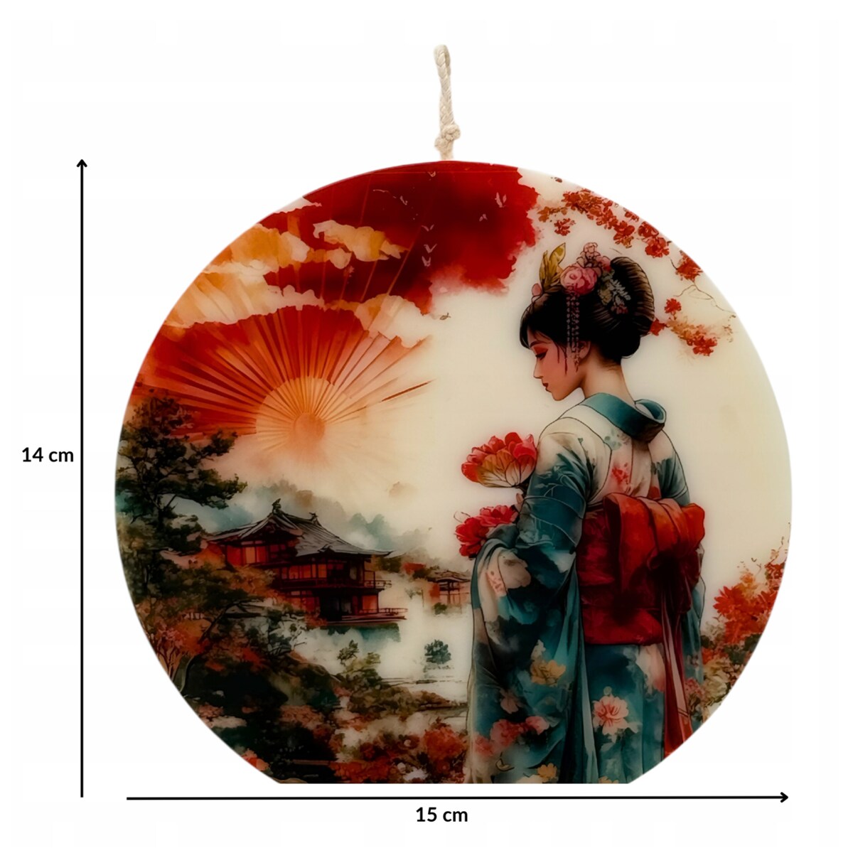 Świeca Ozdobna Świeczka Sojowa Naturalna Prezent Bezzapachowa Dekoracyjna