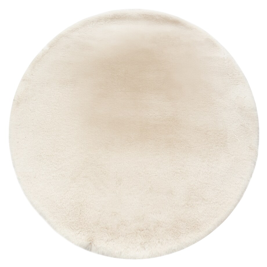 Dywan BUNNY koło kość słoniowa IMITACJA koło 160 cm