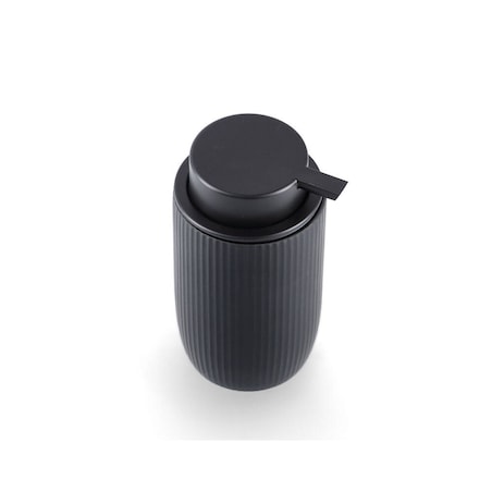 Ceramiczny prążkowany dozownik na mydło, Ø 7,7 cm