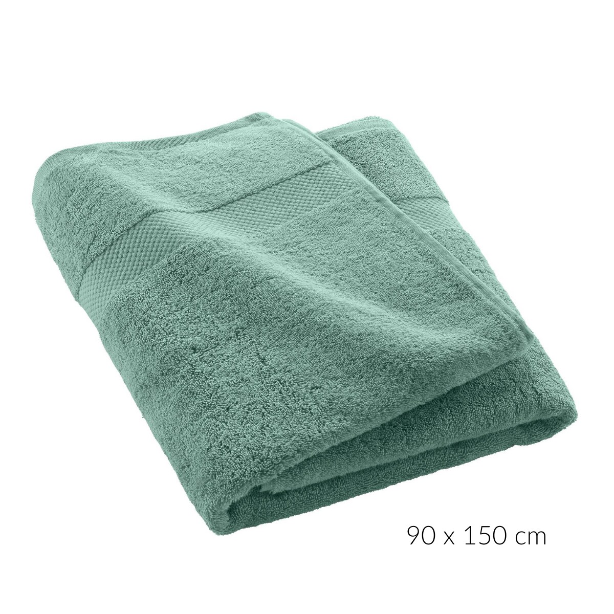 Gładki ręcznik kąpielowy, bawełniany, CELADON, 90 x 150 cm