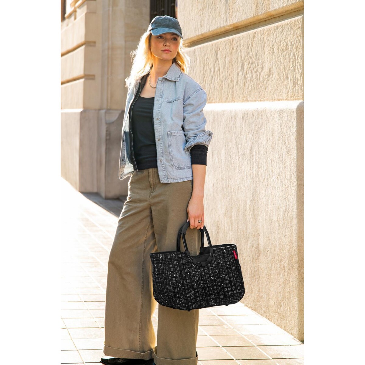 Torba LOOPSHOPPER M, bouclé black