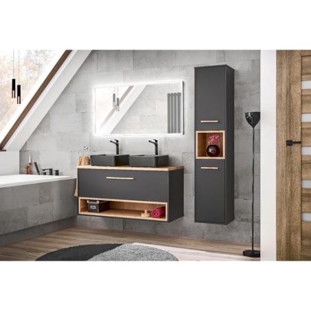 Szafka pod umywalkę BORNEO COSMOS 854 120 cm grafitowa