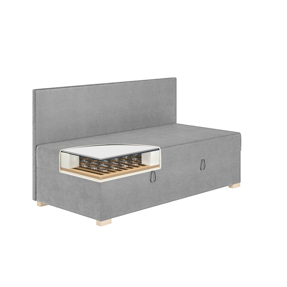 Mesonica Łóżko Cozi, szare, 90x200