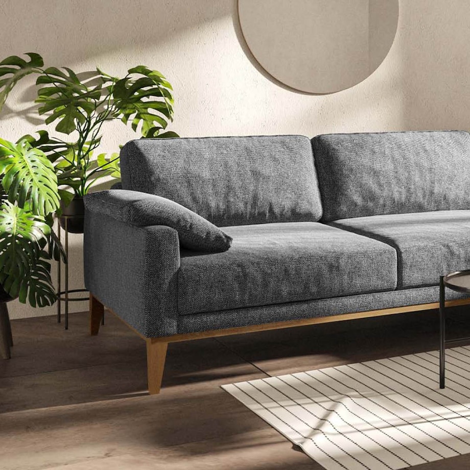 Sofa narożna Musso - ciemnoszara