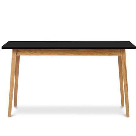 KONSIMO FRISK Czarny rozkładany stół skandynawski