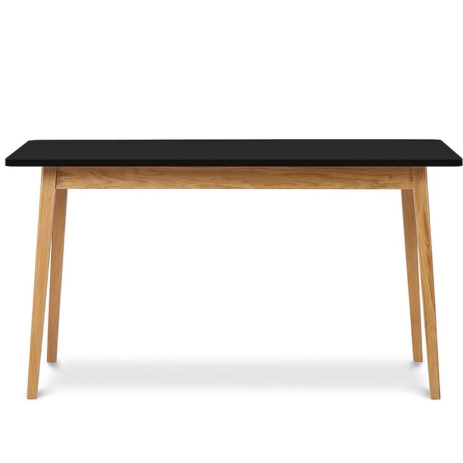 KONSIMO FRISK Czarny rozkładany stół skandynawski