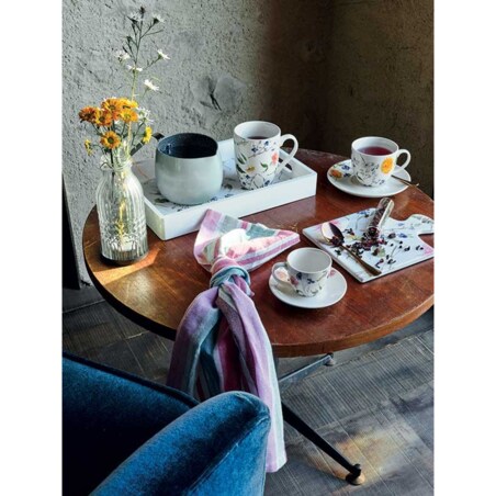 Zestaw Filiżanek Z Podstawkami do Kawy Audrey 6 szt