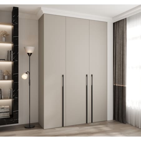 Szafa trzydrzwiowa Como 3 160 gł.40 kaszmir+czarny