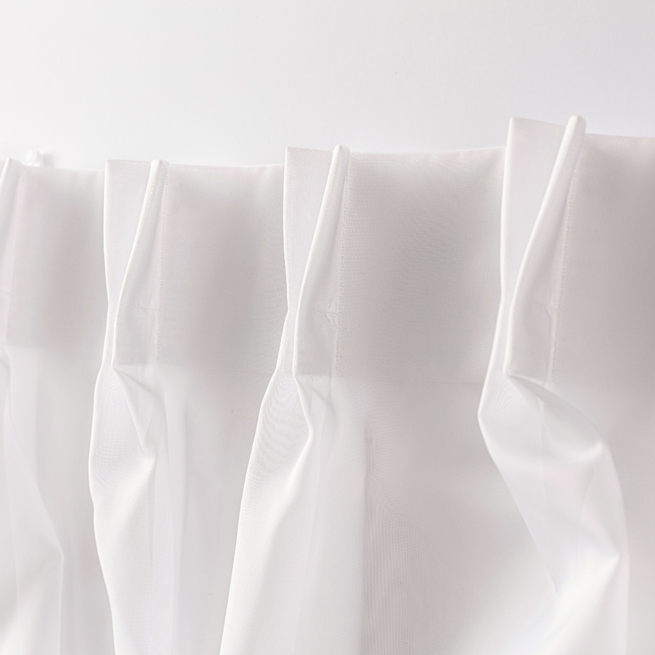 Firana na haczykach flex podwójnych 300x265 ecru