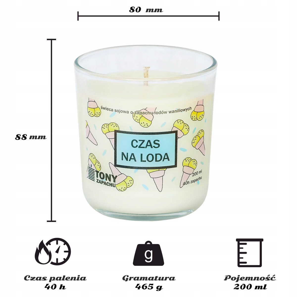 "CZAS NA LODA " ŚMIESZNY ZABAWNY PREZENT UPOMINEK NA DZIEŃ CHŁOPAKA ŚWIECA