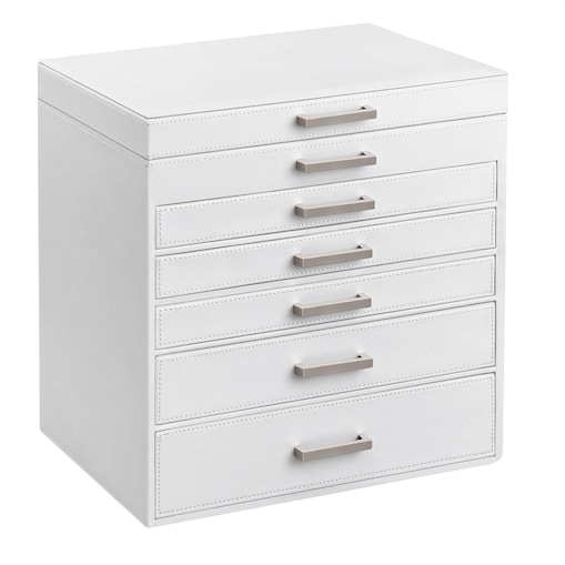 Kasetka Na Biżuterię 30,2X21X31,3 Cm Biały