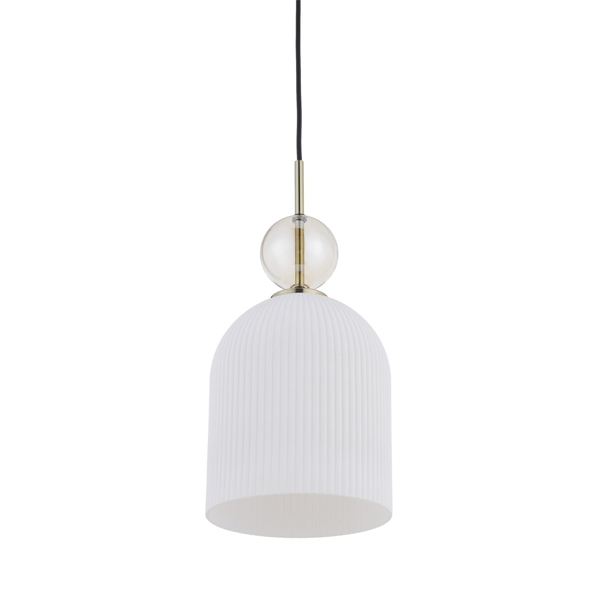 Lampa Wisząca Tk Lighting Sophia Big E27 Biały Klosz Koniakowa Kulka E27