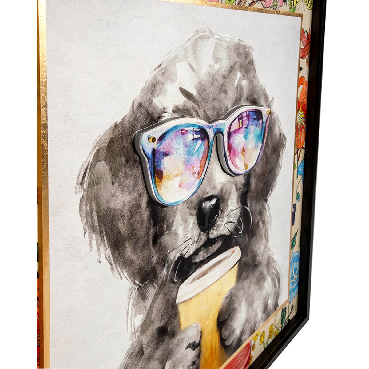 Obraz COFFEE DOG 100x100 cm