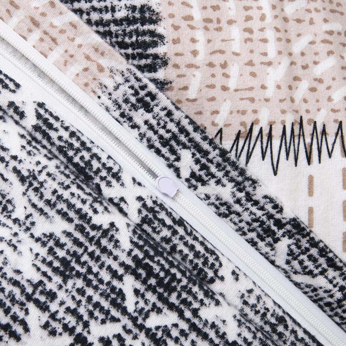 Pościel flanelowa 140x200 Ardela Beige kratka beżowa, Flanelove