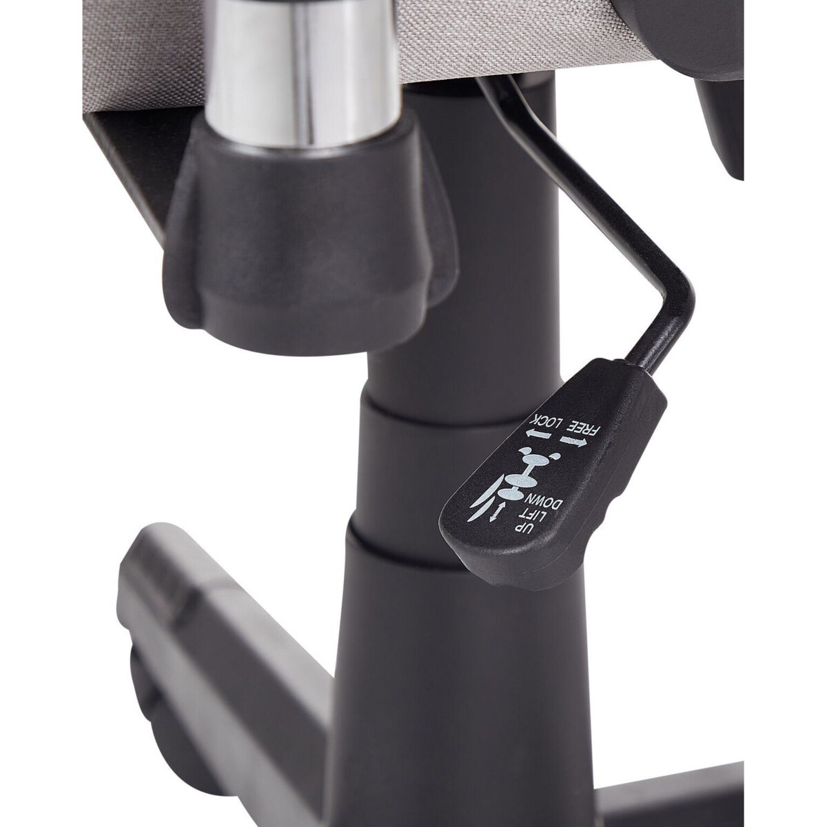 Krzesło biurowe regulowane jasnoszare WARRIOR