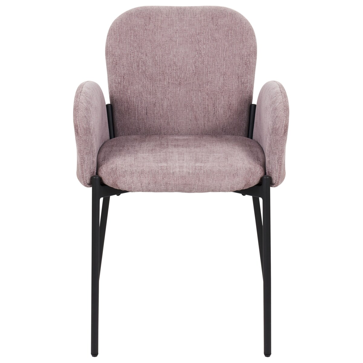 Zestaw 2 krzeseł do jadalni różowy ALBEE